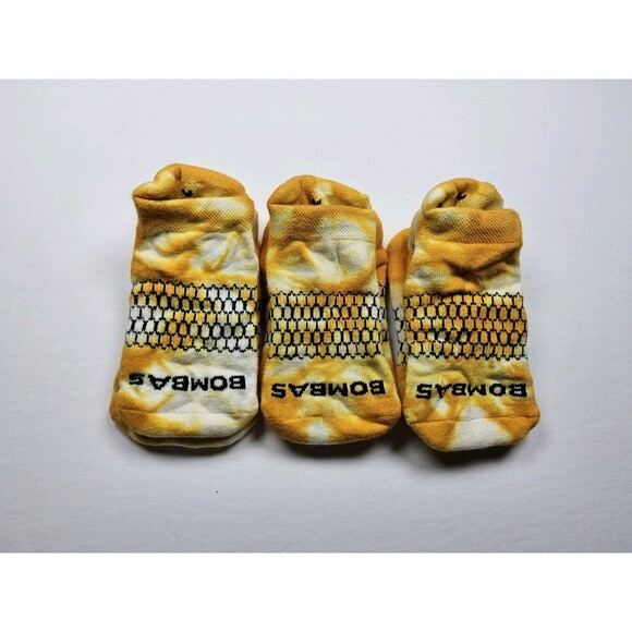 Bombas Tie Dye Ankle Socks Lot Of 3 Pairs Size Youth - Picture 1 of 2
